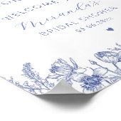 Iets blauw Voordat ik Vrijgezellenfeest doe welkom Poster (Hoek)