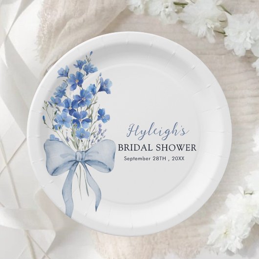 Iets blauw voordat ik Vrijgezellenfeest feest Papieren Bordje