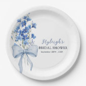 Iets blauw voordat ik Vrijgezellenfeest feest Papieren Bordje (Voorkant)