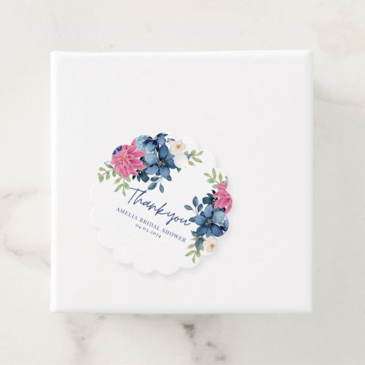 Iets blauw voordat ik vrijgezellenfeest gunst bedankjes labels (In situ)