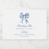 Iets blauw voordat ik Vrijgezellenfeest labels doe Sparkling Wijnetiket (Enkel label)