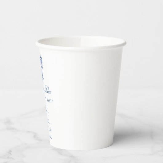 Iets blauw voordat ik Vrijgezellenfeest Paper Cup  Papieren Bekers (Links)
