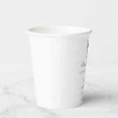 Iets blauw voordat ik Vrijgezellenfeest Paper Cup  Papieren Bekers (Rechts)