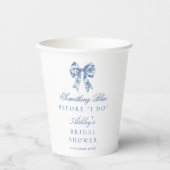 Iets blauw voordat ik Vrijgezellenfeest Paper Cup  Papieren Bekers (Voorkant)