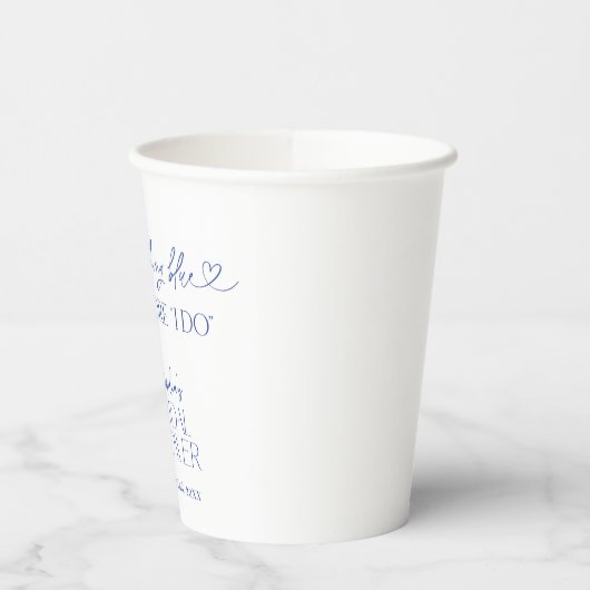 Iets blauw voordat ik Vrijgezellenfeest Paper Cup  Papieren Bekers (Links)
