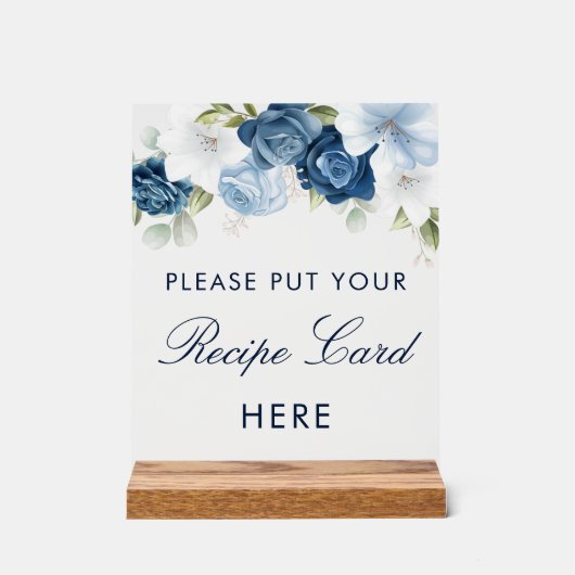 Iets blauw voordat ik Vrijgezellenfeest recept doe Acryl Bord (Voorkant)