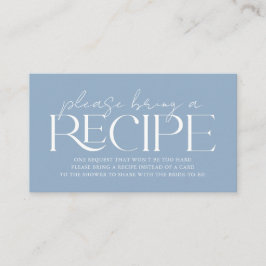 Iets blauw voordat ik Vrijgezellenfeest recept doe Informatiekaartje