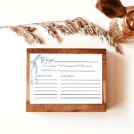 Iets blauw voordat ik Vrijgezellenfeest recept doe Kaart