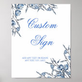 Iets blauw voordat ik vrijgezellenfeest teken poster (Voorkant)