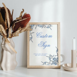 Iets blauw voordat ik vrijgezellenfeest teken poster