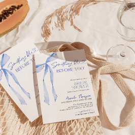 Iets blauw voordat ik Vrijgezellenfeest uitnodig Kaart