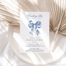 Iets blauw voordat ik Vrijgezellenfeest uitnodig