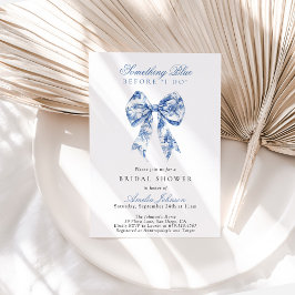 Iets blauw voordat ik Vrijgezellenfeest uitnodig Kaart