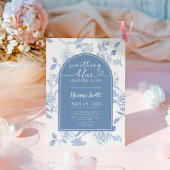 Iets blauw voordat ik Vrijgezellenfeest uitnodig Kaart