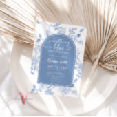 Iets blauw voordat ik Vrijgezellenfeest uitnodig Kaart