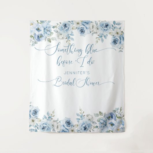 Iets blauw voordat ik vrijgezellenfeest wandtapijt wandkleed (Voorkant)