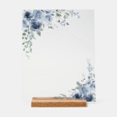 Iets blauw voordat ik Vrijgezellenfeest welkom Acryl Bord (Voorkant)