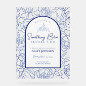 Iets blauw voordat ik Vrijgezellenfeest welkom Acryl Bord (Voorkant)