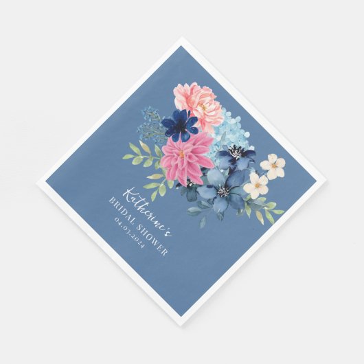 Iets blauw voordat ik vrijgezellenfeest Welkom Servet (Hoek)