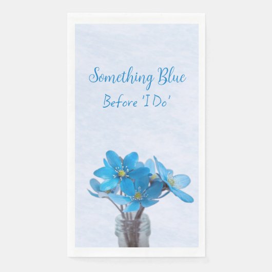 Iets blauw voordat ik Vrijgezellenfeesten servet d (Voorkant)