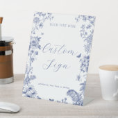 Iets blauw Vrijgezellenfeest aangepaste tekst teke Reclamebord Met Voetstuk (Insitu)