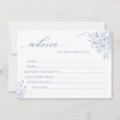 Iets blauw Vrijgezellenfeest advies Kaart (Voorkant)