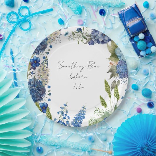 Iets blauw Vrijgezellenfeest Borden Papieren Bordje (Feest)