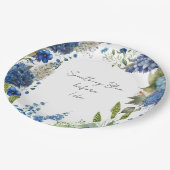 Iets blauw Vrijgezellenfeest Borden Papieren Bordje (Gekanteld)