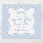 Iets blauw Vrijgezellenfeest Chamapagne Sparkling Wijnetiket (Enkel label)