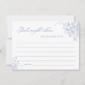 Iets blauw Vrijgezellenfeest Datum Night Ideeën Ka Kaart (Voorkant)