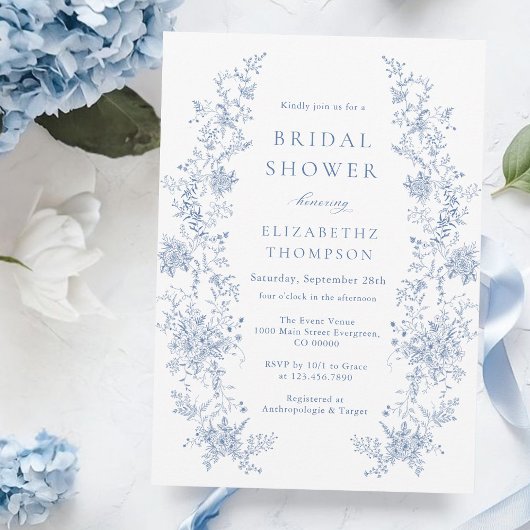 Iets blauw Vrijgezellenfeest Kaart