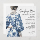 Iets blauw Vrijgezellenfeest Kaart (Voorkant / Achterkant)