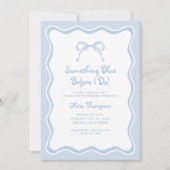 Iets blauw vrijgezellenfeest kaart (Voorkant)