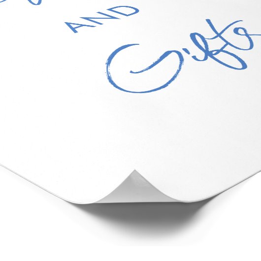 Iets Blauw Vrijgezellenfeest Kaarten en geschenken Poster (Hoek)