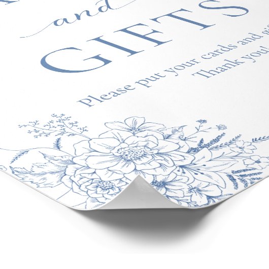 Iets blauw Vrijgezellenfeest Kaarten en geschenken Poster (Hoek)