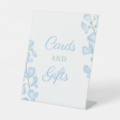 Iets blauw Vrijgezellenfeest Kaarten en geschenken Reclamebord Met Voetstuk (Voorkant)