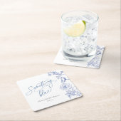 Iets blauw Vrijgezellenfeest Kartonnen Onderzetters (Insitu)