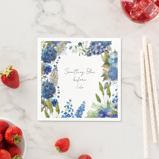 Iets blauw Vrijgezellenfeest Napkins Servet (Insitu)