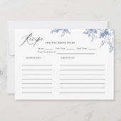 Iets blauw Vrijgezellenfeest Ontvang Kaart (Voorkant)