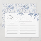 Iets blauw Vrijgezellenfeest Ontvang Kaart (Voorkant / Achterkant)