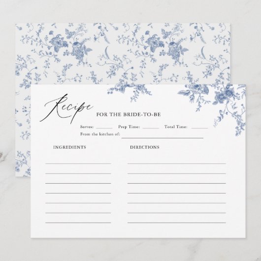 Iets blauw Vrijgezellenfeest Ontvang Kaart (Voorkant / Achterkant)