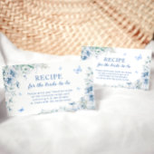 Iets blauw Vrijgezellenfeest Recept Aanvraag Informatiekaartje