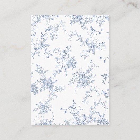 Iets blauw Vrijgezellenfeest Recept Aanvraag Informatiekaartje (Achterkant)