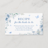 Iets blauw Vrijgezellenfeest Recept Aanvraag Informatiekaartje (Voorkant)