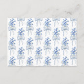 Iets blauw Vrijgezellenfeest recept Kaart (Achterkant)