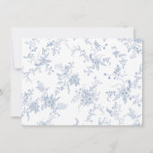 Iets blauw Vrijgezellenfeest recept Kaart (Achterkant)