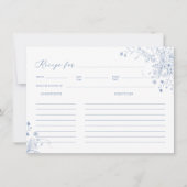 Iets blauw Vrijgezellenfeest recept Kaart (Voorkant)