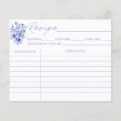 Iets blauw Vrijgezellenfeest recept Kaarten (Voorkant)