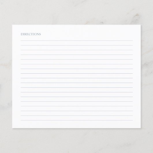 Iets blauw Vrijgezellenfeest recept Kaarten (Achterkant)