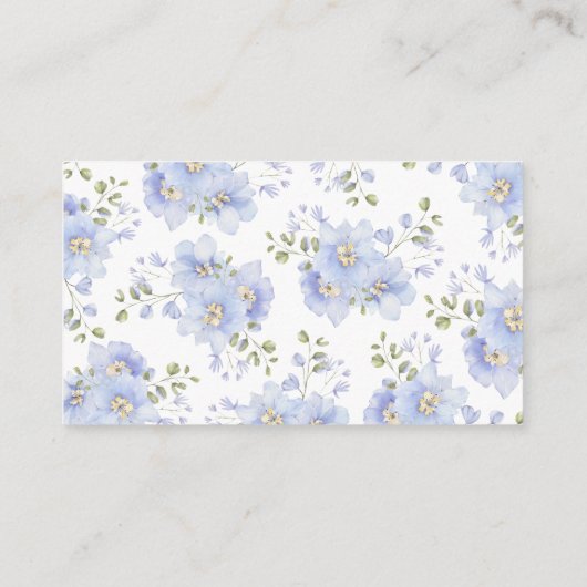 Iets blauw Vrijgezellenfeest recept voor bruid Informatiekaartje (Achterkant)